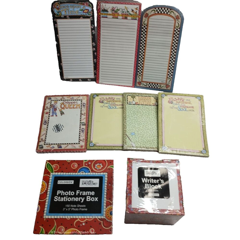 9 Piece Lot of Mary Englebreit Lot of Stationary ColorBok Vintage Y2K  #1